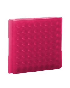 BioPlas 64 Well Microcentrifuge Tube Rack Pink 5/Pk
