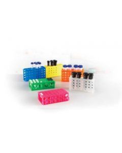 Heathrow Scientific Four way tube rack, Blue, pk5