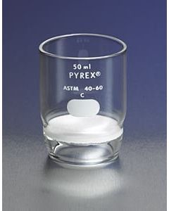 Corning Pyrex 30 ml High Form Gooch Crucible With 30 mm Diameter Fine Porosity Fritted Disc