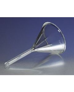 Corning Pyrex 65 mm Diameter 60° Angle Fluted Funnel, Short Stem