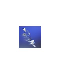Corning Pyrex 2l Pear-Shaped Squibb Separatory Funnel, Ptfe Product Standard Stopcock, Polyethylene Standard Taper Stopper
