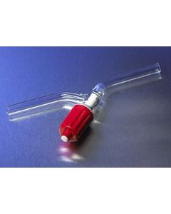 Corning Pyrex 0-3 mm Plain Bore Rotaflo Two-Way In-Line Stopcock