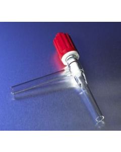 Corning Pyrex 0-3 mm Plain Bore Rotaflo Two-Way 90° Angle Stopcock