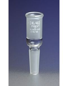 Corning Pyrex Reducing Adapters With 34/45 Standard Taper Outer Joint And 24/40 Standard Taper Inner Joint