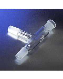 Corning Pyrex Three-Way Angle Connecting Adapter With 19/22 Standard Taper Joints