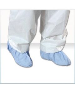 AlphaPro Shoe Cover, Blue, Butterfly Style, Serged Seam, Size UNIV