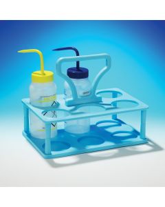 Bel-Art Polypropylene Wash Bottle Carrier; Holds 250/500mL (8/16oz) Bottles, 11¹/₄ x 7⁵/₈ x 8⁷/₈ In.