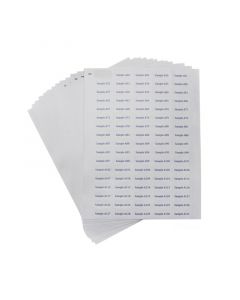 Bel-Art Cryogenic Storage Label Sheets; 33x13mm For 1.5-2mL Tubes, White (1700 Labels)