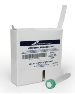 Bel-Art Cryogenic Storage Labels; Roll Of 13mm Dots For 1.5-2mL Tubes, White (1000 Labels)