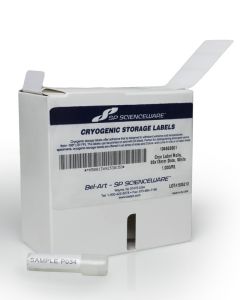 Bel-Art Cryogenic Storage Labels; Roll Of 33x13mm Labels For 1.5-2mL Tubes, White (1000 Labels)