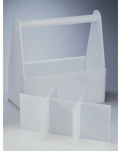 Bel-Art Polyethylene Bottle Carrier Without Partitions; 14 x 7 x 6 In.