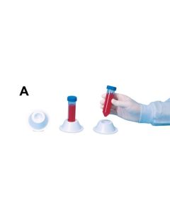 Bel-Art Conical Tube Holder; For 50mL Tubes, Grip Style, Polystyrene, Blue (Pack Of 5)