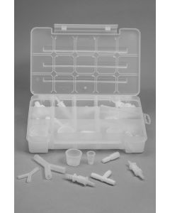 Bel-Art Complete 72-Piece Plastic Fitting Assortment