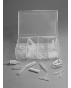 Bel-Art 28-Piece Plastic Fitting Kit