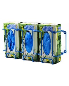 Bel-Art Poxygrid Glove Dispenser Rack; Triple Box Holder, 17½ x 4¼ x 8¼ In., Blue
