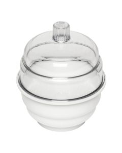 Bel-Art "Space Saver" Polycarbonate/Polypropylene Desiccator; 0.09 Cu. Ft.