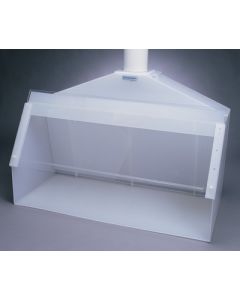 Bel-Art Fabricated Polypropylene Fume Hood With Acrylic Sash; 48 x 24 x 36 In.