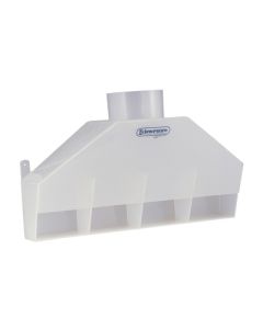 Bel-Art Tapered Rear Exhaust Polypropylene Fume Hood; 24 x 12 In.