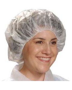 AlphaPro Bouffant, White, Bulk, Size 26"