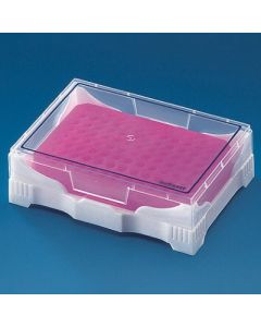 Brandtech Pcr Rack With Locking Lid, 98 Mm W, 140 Mm L, Polyamide