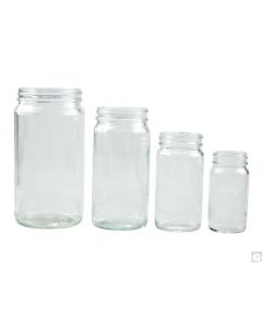 Qorpak 2oz (60mL) Clear Medium Round 38-400 Neck Finish, Bottle Only