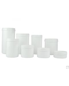 Qorpak 300mL White Polypropylene Packo Container, 96.8mm Opening