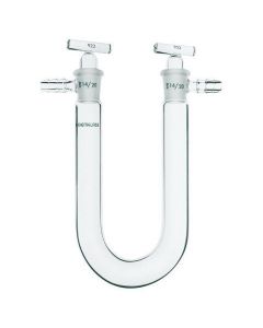 Chemglass Drying Tube, 75, 14/20 Inner Joint, # 00 Rubber Stopper, 1/EA