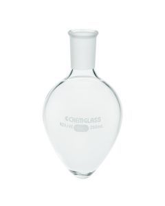 Chemglass 100ml Pear Shaped Flask, 29/42 Outer Joint