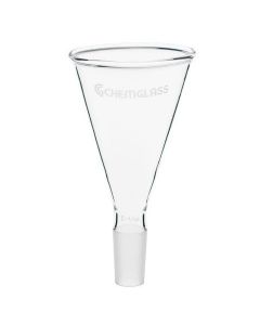 Chemglass 75mm Powder Funnel, 24/40 Inner Joint, 165mm OAL, 1/EA