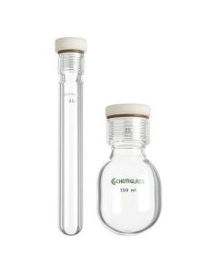 Chemglass Life Sciences 35ml Heavy Wall Pressure Vessel, Cylindrical, #15 Internal Thread, 1/EA