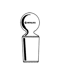 Chemglass Stopper, Pennyhead, Hollow, 34/45