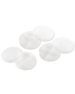 Chemglass Petri Dish, 3 Compartments, Nt., Sterile