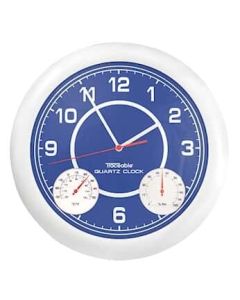 Antylia Control Company Traceable Calibrated Time, Temperature, and Humidity Analog Wall Clock