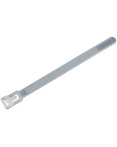 Antylia Cole-Parmer Essentials 50 Pound Nylon Reusable Releasable Cable Zip Ties, White, 7.9" L; 1000/Bag