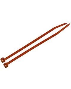 Antylia Cole-Parmer Essentials 18 Pound Nylon Cable Zip Ties, 4" L, Orange; 1000/PK