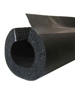 Antylia Cole-Parmer Essentials BriskHeat INSUL138 INSUL-LOCK DS Flexible Pipe Insulation, Closed Cell, For 1” diameter pipe, 6ft long