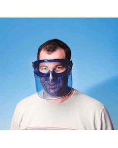 Antylia Cole-Parmer Essentials Allsafe 3010343 Shield, Blue Frame, Clear Lens