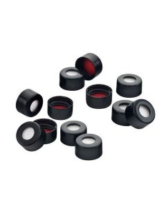Chemglass Bonded Closure, Black, 10-425, Ptfe/Silicone