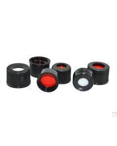 Qorpak 8-425 Black Polypropylene Hole Cap W/ Ptfe/Silicone 0.065" Septa
