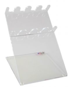 Dynalon Pipettor Holder 4 Place,Acrylic 12x8x8"