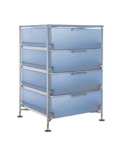 Dynalon Cabinet 4 Drawer, Fixed Feet Pmma/Ss