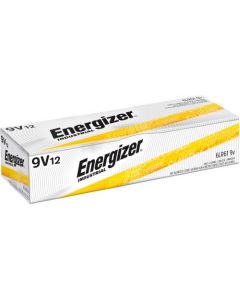 Energizer Industrial Battery, 9v, Alkaline