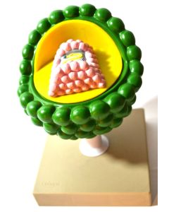 Eisco Labs Model Of Aids Virus; Greatly Magnified; 2 Parts; On Stand