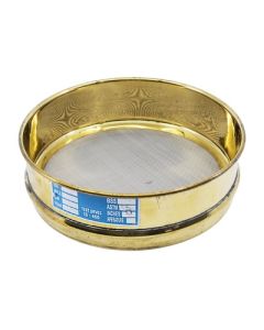 Eisco Labs Test Sieve, 8 Inch - Full Height - Astm No. 35 (500μm) - Brass Frame With Stainless