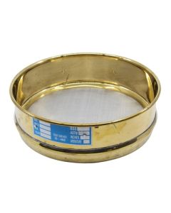 Eisco Labs Test Sieve, 8 Inch - Full Height - Astm No. 60 (250μm) - Brass Frame With Stainless