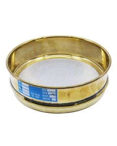 Eisco Labs Test Sieve, 8 Inch - Full Height - Astm No. 120 (125μm) - Brass Frame With Stainless