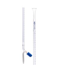 Eisco Labs Burette, 10ml - Class A, Din 385 Compliant, Borosilicate Glass With Ptfe Needle