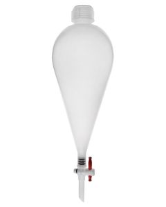 Eisco Labs Separatory Funnel, 500ml - Polypropylene Plastic - Ungraduated
