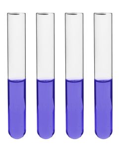 Eisco Labs 48pk Test Tubes, 7ml, 12x100mm - Rimless - Light Wall, 1mm Thick - Borosilicate 3.3 Glass