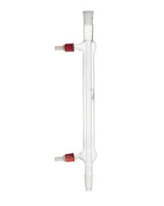 Eisco Labs Liebig Condenser, 19/26 Socket/Cone Size - Plastic Threaded Connectors - Borosilicate